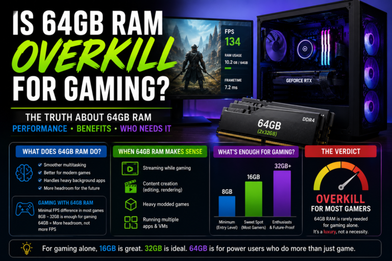 Is 64GB RAM overkill for gaming