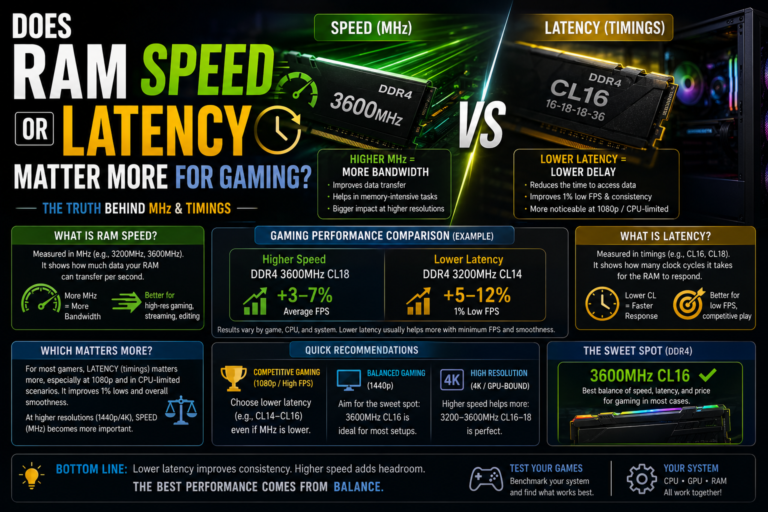 RAM Speed or Latency Matter